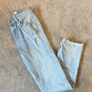 Pistola Light Wash Straight Leg Jeans